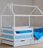 Кроватка-домик с ящиками 80*160