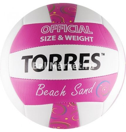 Мяч волейбольный TORRES Beach Sand Pink р.5 (V30085B)