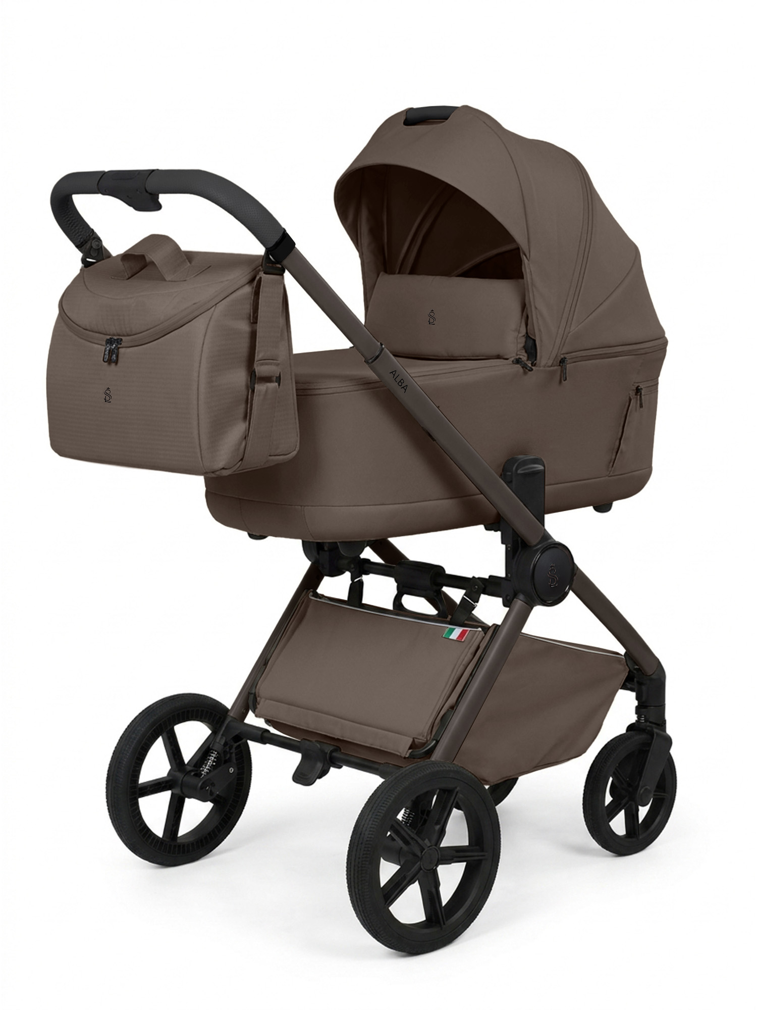 Коляска Sweet baby Alba 2в1 Dark Beige