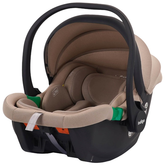Автокресло Indigo MINKY I-SIZE 0+ (40-87см) бежевый