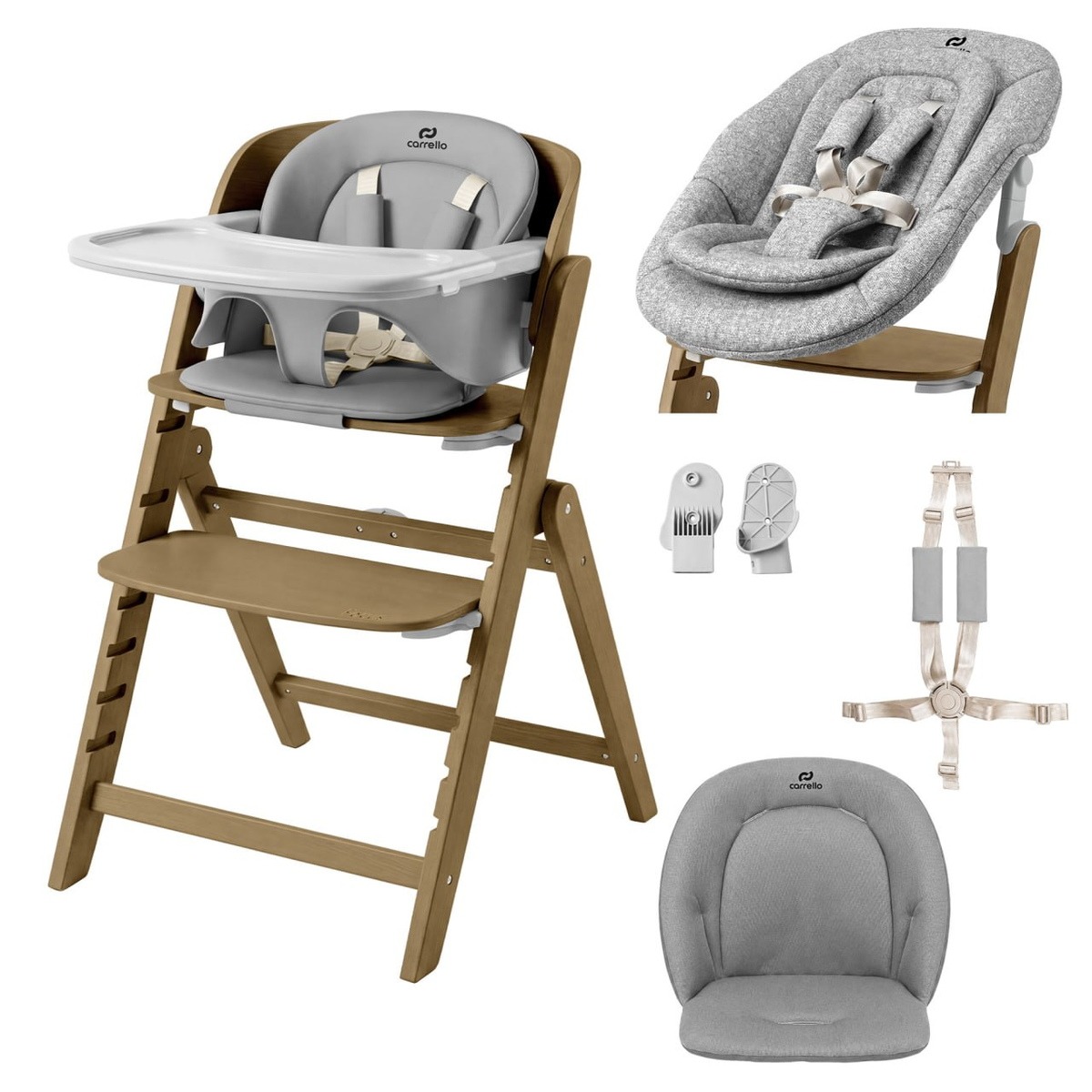 Стульчик для кормления Carrello Focus Whisper Grey 16801