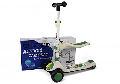 Детский самокат HB-8002S зеленый