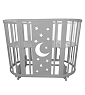 Кроватка трансформер Mika Nori Луна-мозайка 7 в 1